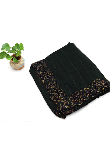 Black Fancy Georgette Sarees