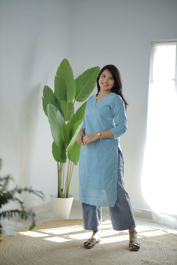 COTTON KURTA SET