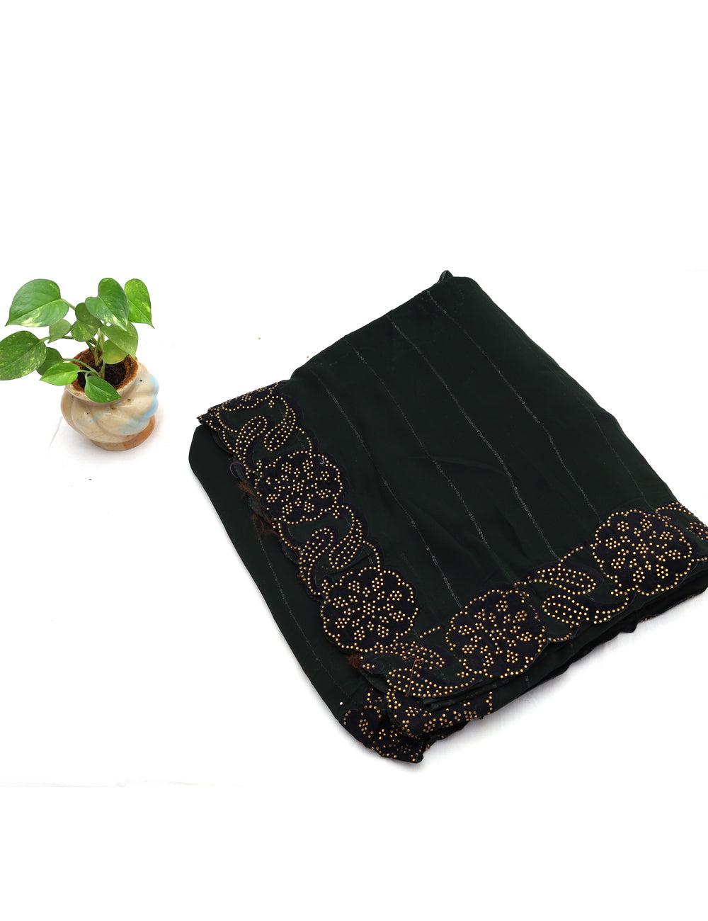 Black Fancy Georgette Sarees