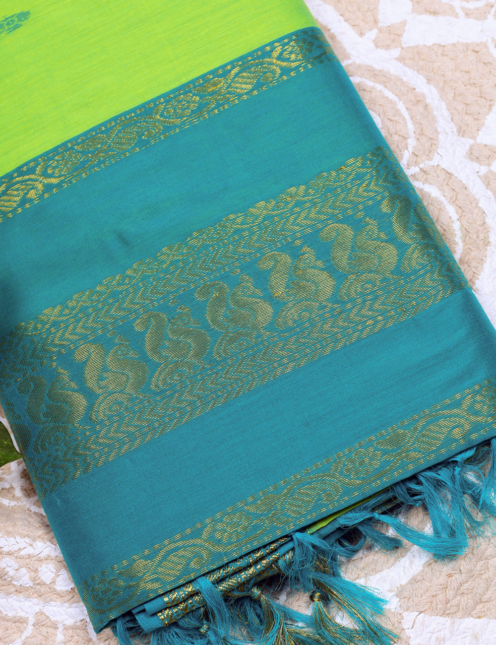 Green Kalyani Cotton Sarees