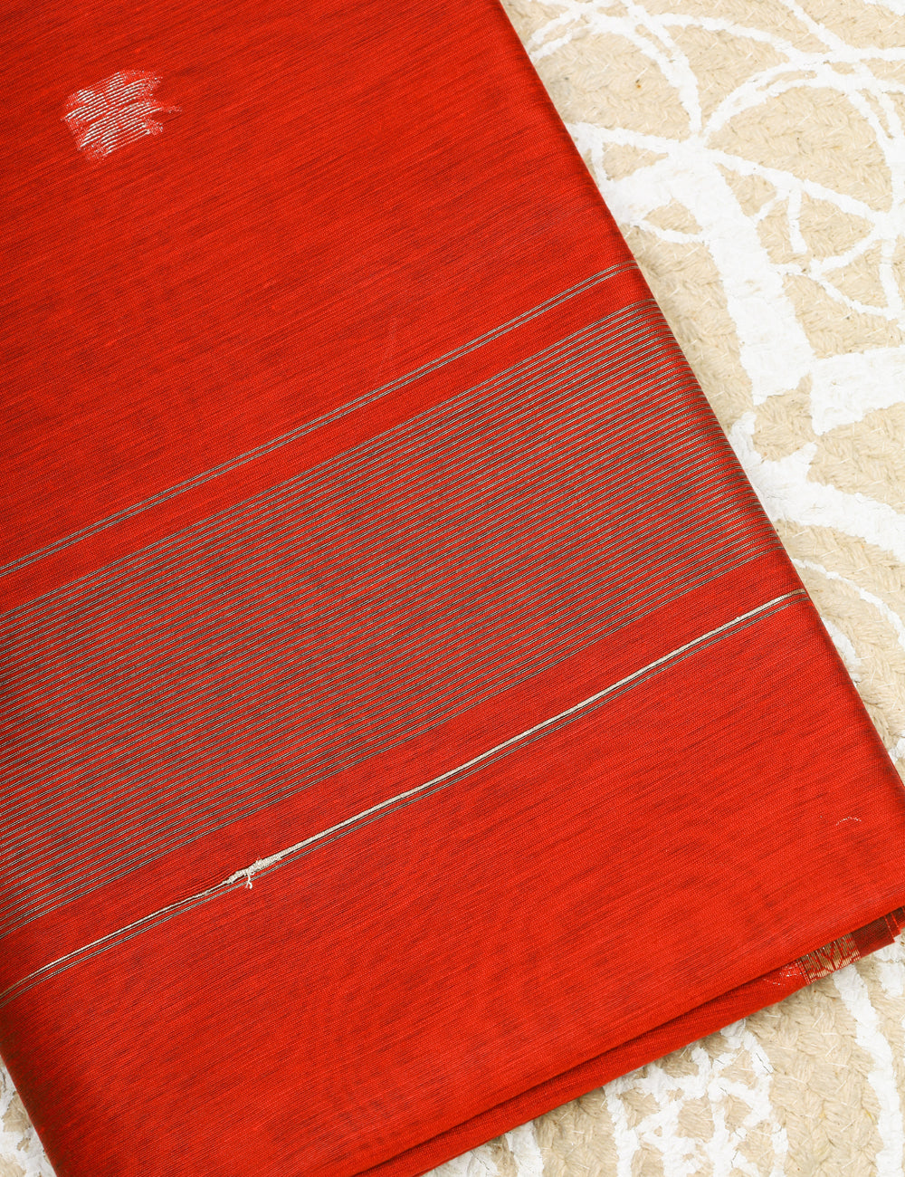 Red  Makeshwari Silk Cotton Sarees
