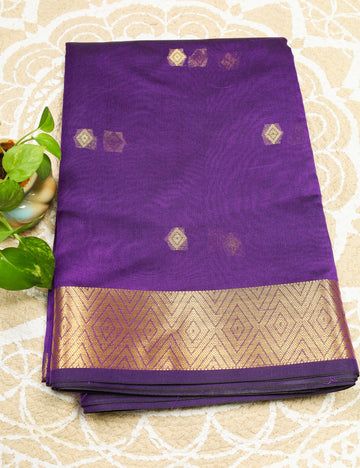Purple Banarasi Tissue Silk Sarees