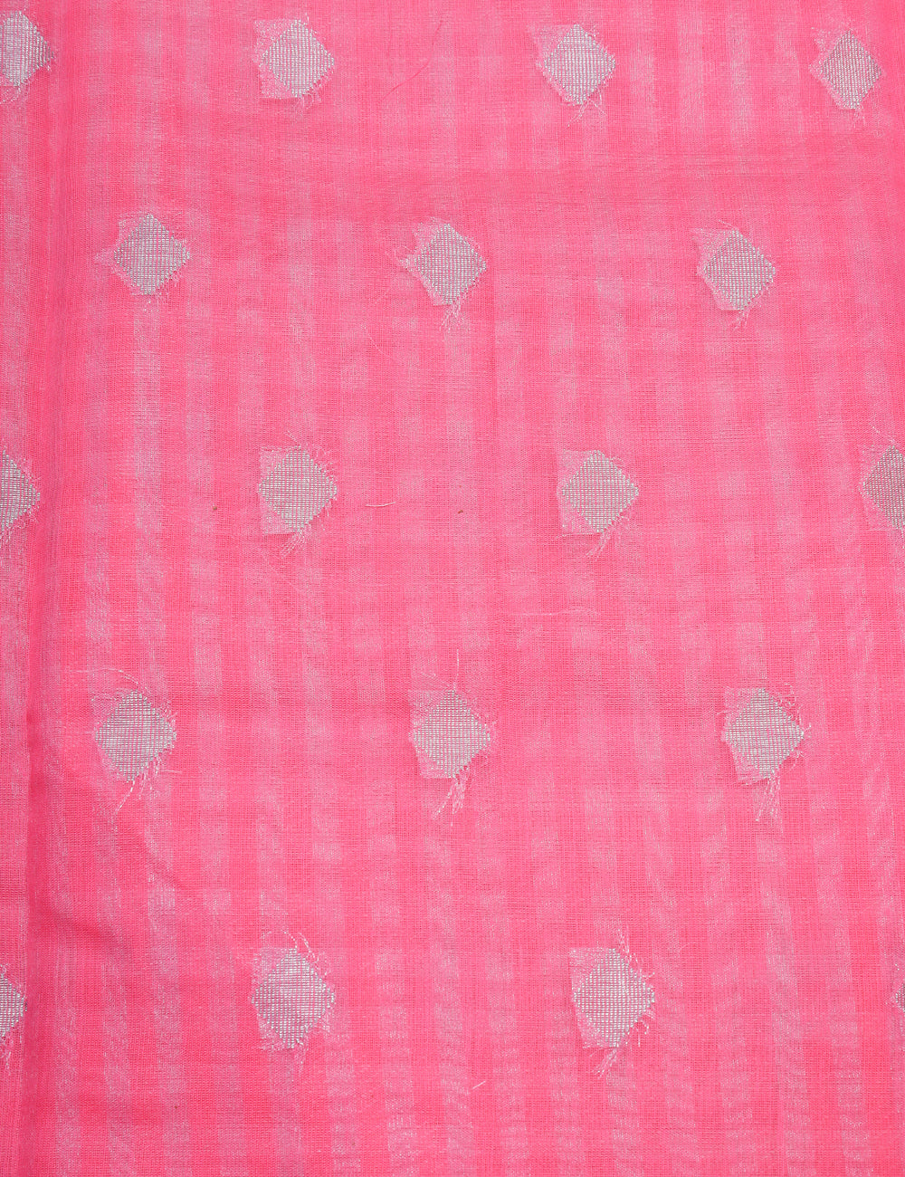 Pink With White Checked Banarasi Tissue Silk Sarees
