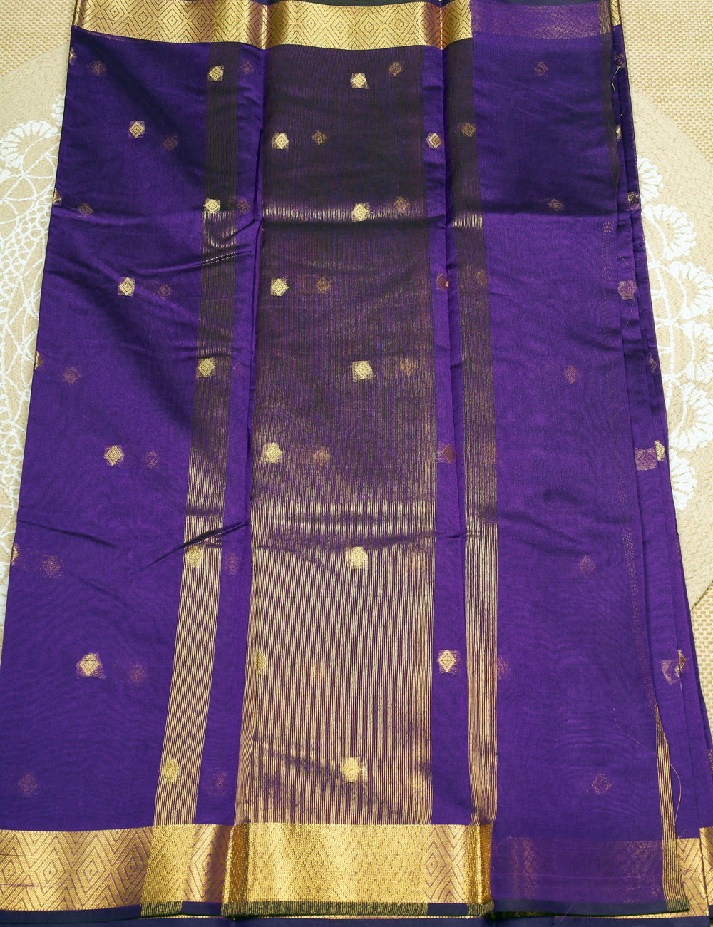 Purple Banarasi Tissue Silk Sarees