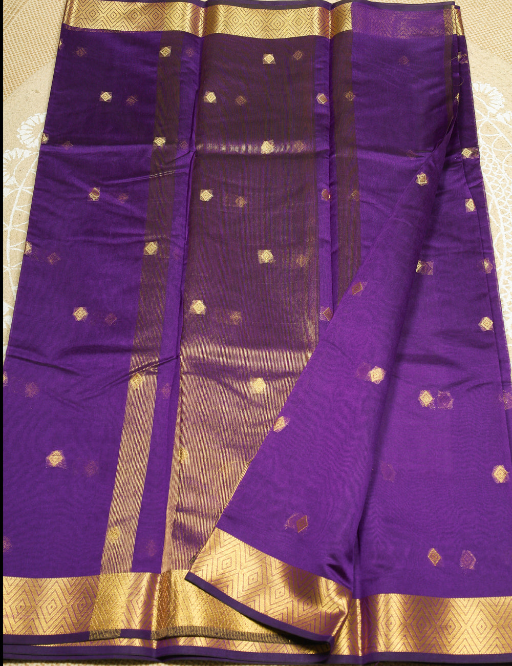 Purple Banarasi Tissue Silk Sarees