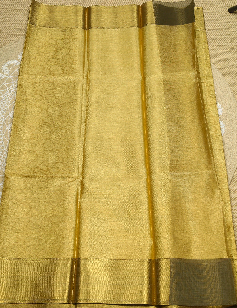 Gold Banarasi Tissue Silk Sarees