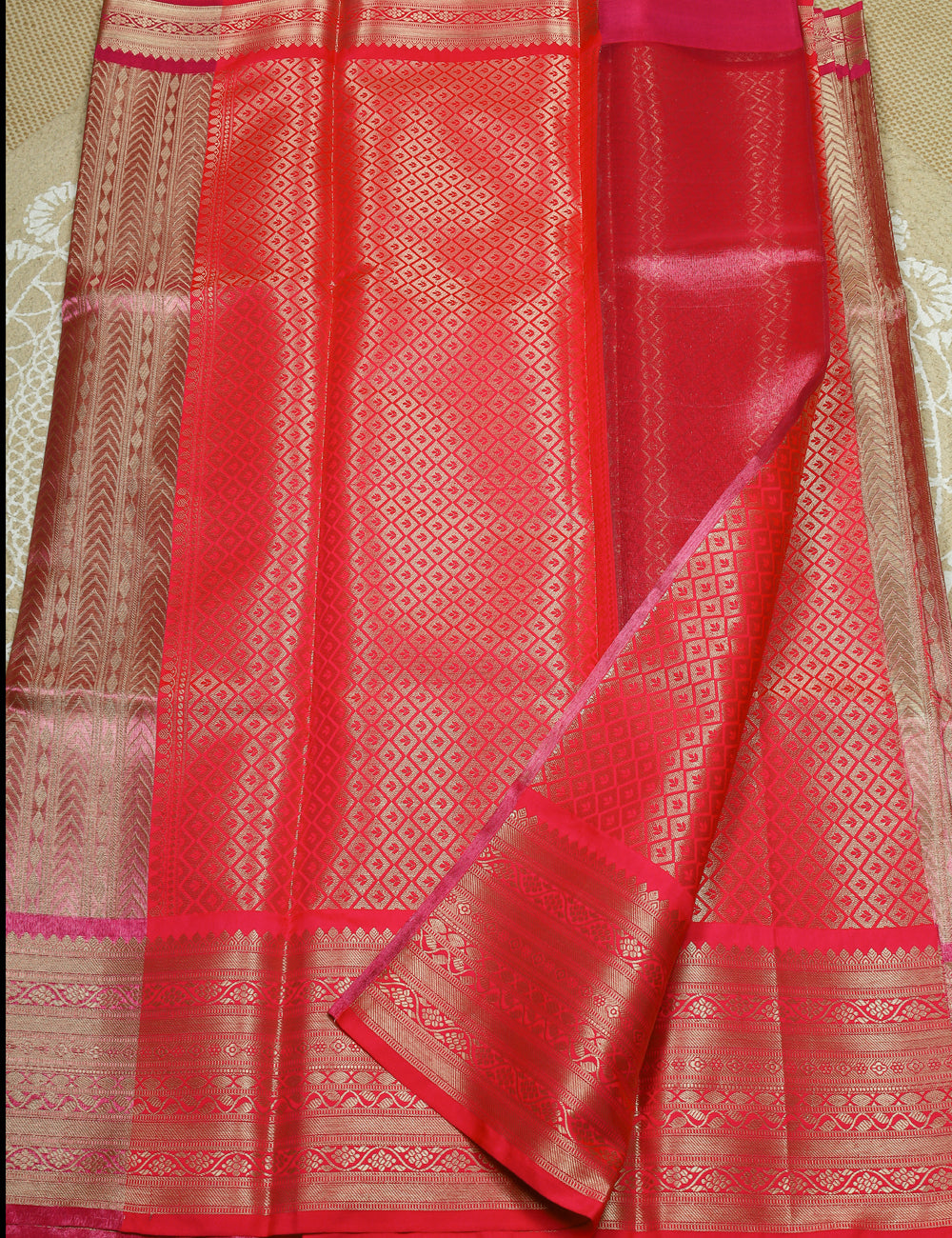 Pink Banarasi Tissue Silk Sarees