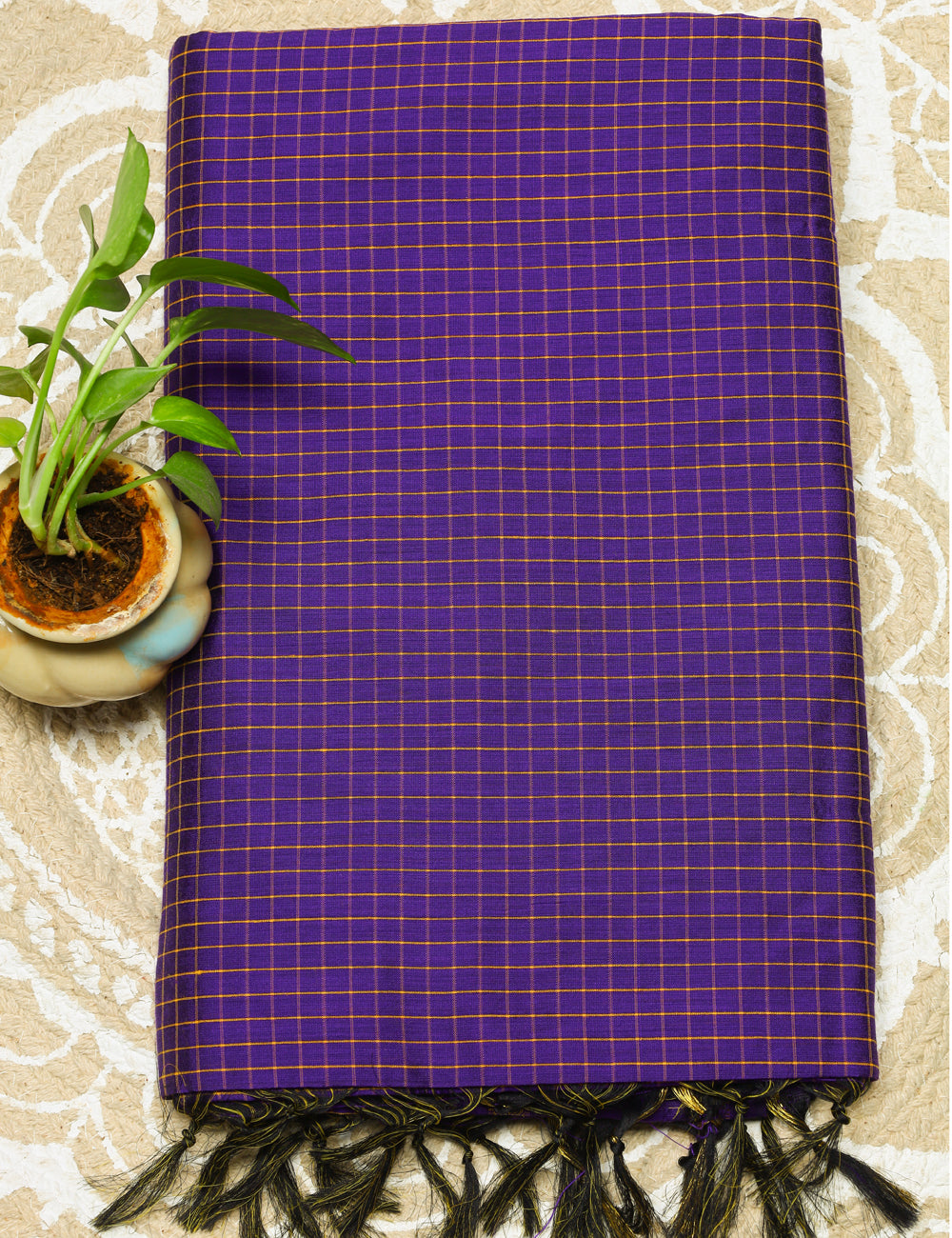 Purple Muthukattam Cotton Sarees