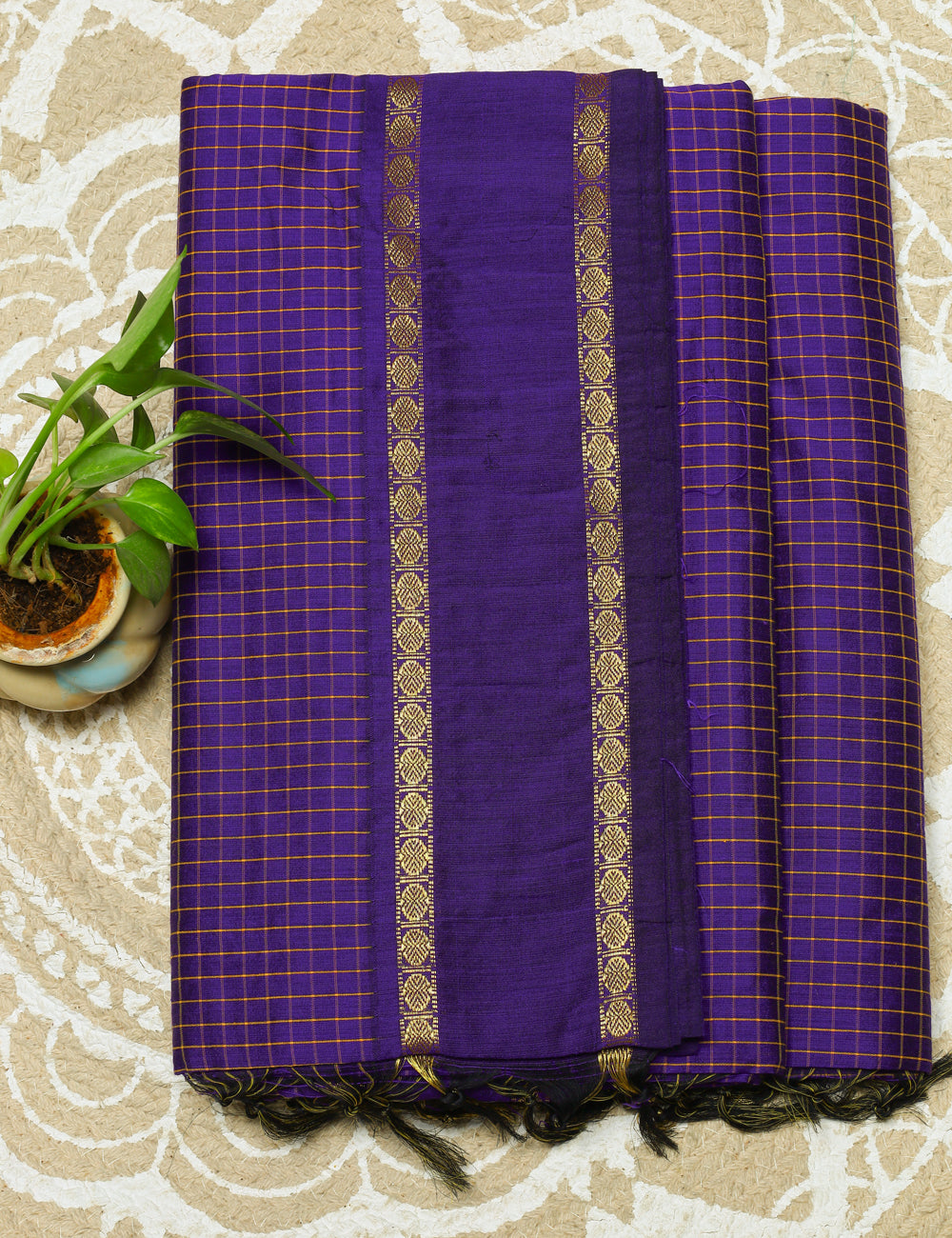 Purple Muthukattam Cotton Sarees