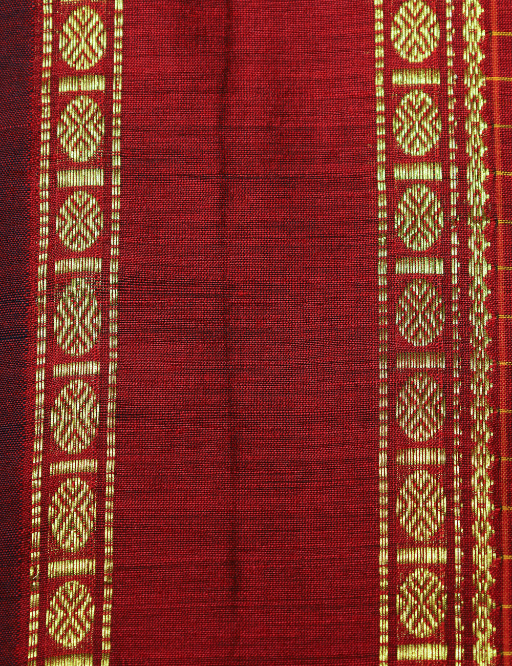 Red Muthukattam Checked Cotton Sarees