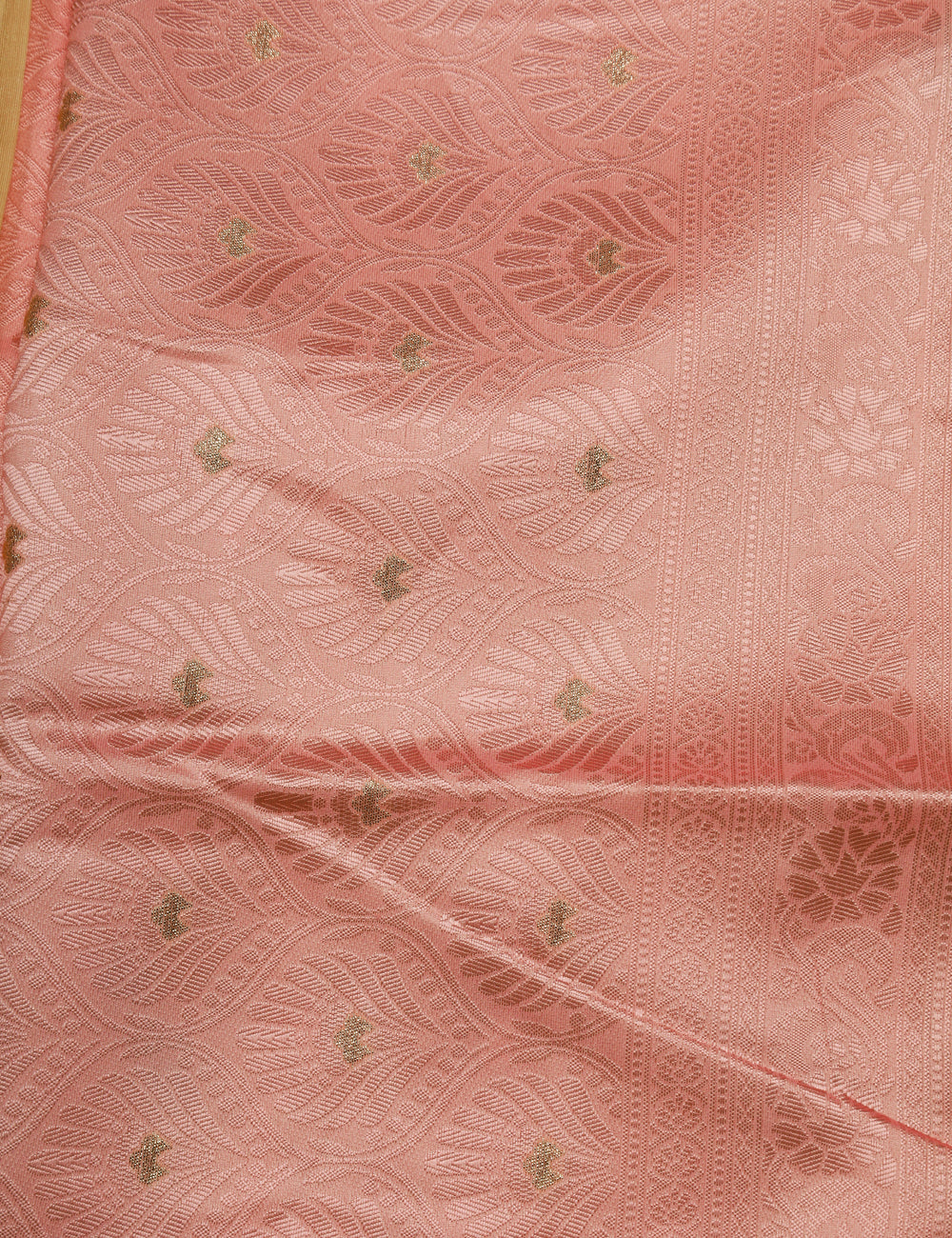 Orange Fancy Linen Silk Sarees