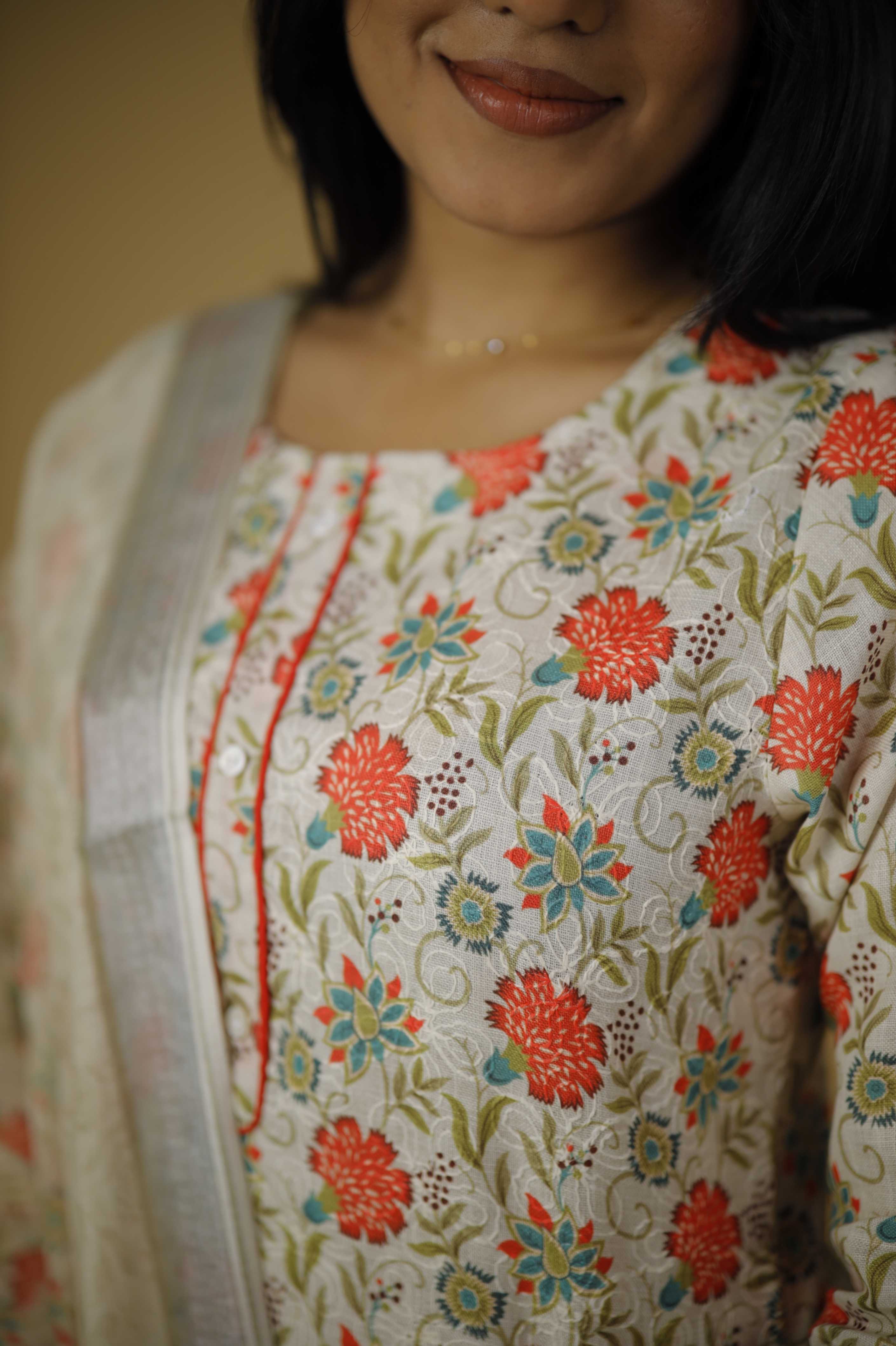 COTTON KURTA SET